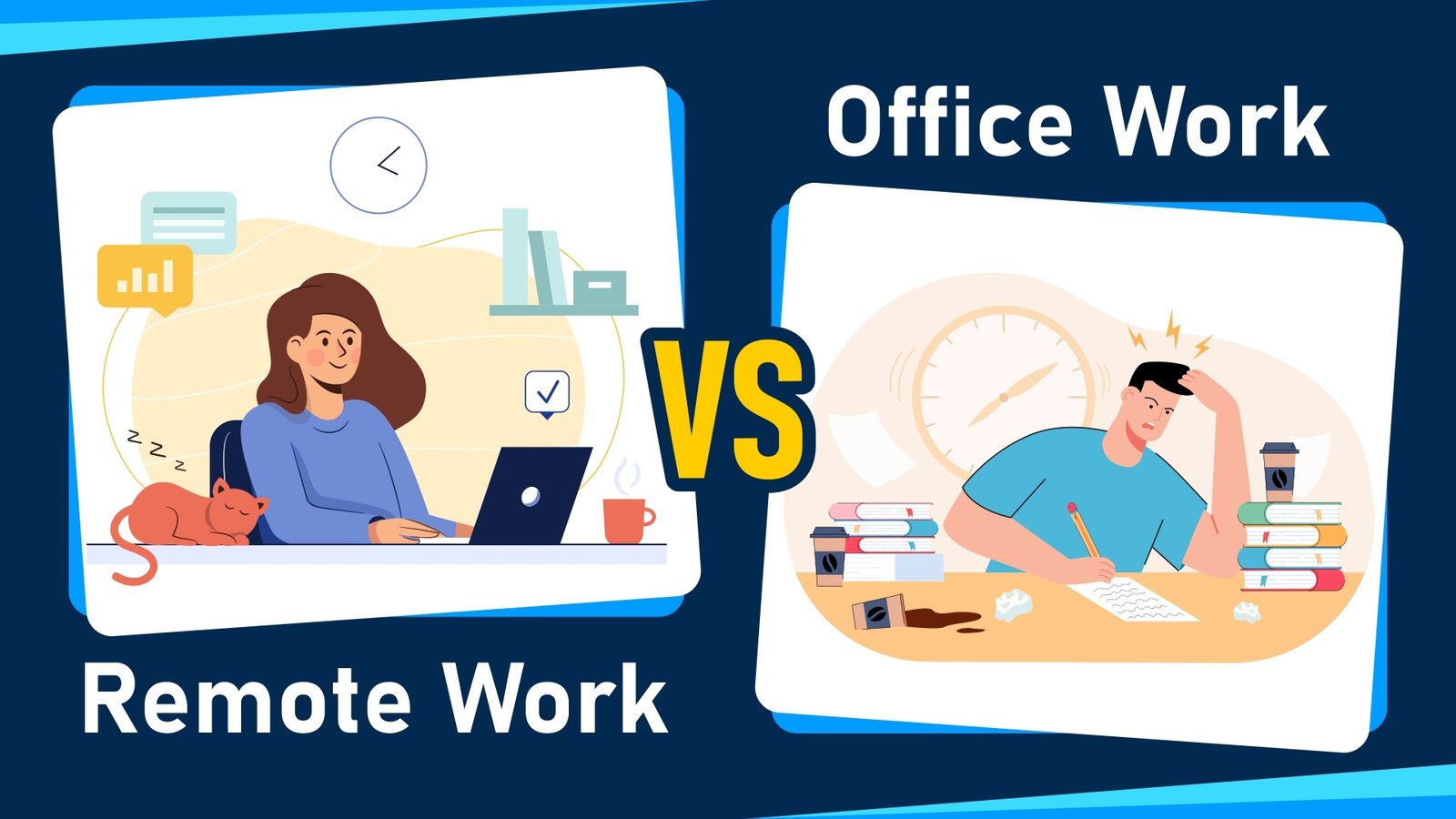 Remote Work vs Office Work.